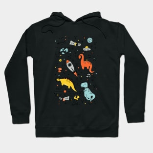 Sketchy Space Dinosaurs Hoodie